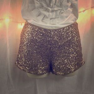 Sequined shorts